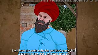 Indian stepfather fucks stepdaughter hard while stepson’s away, intense Hindi audio action