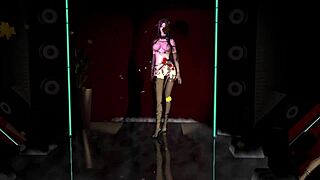 Pelacur Asia 3D selingkuh pakai lingerie seksi