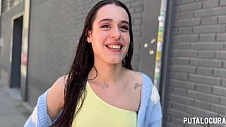 Putalocura - Chica española flaca Briseida Myers atrapada por Torbe