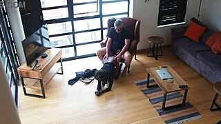 Rå Pundning Med Sugardaddy I Penthouse Efter Suga