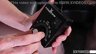 busty temptress sexy vanessa teases with dildo! 🔥