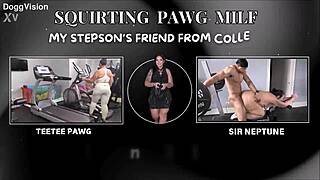 Miért csinálja az mostohafiú egyetemi barátja, hogy ez a PAWG MILF olyan keményen squirtel?