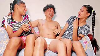 Uttaran20 - Step Mom and Daughter Share Boyfriend in Wild Threesome