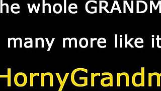 Smalltits Granny Takes Huge Cock for Messy Cumshot