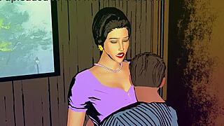 תפסתי את הסטפמאם שלי מתנדבת בחדר האמבטיה עם ציצים גדולים