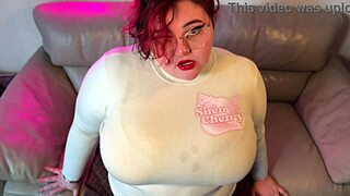 Stor røv BBW snydende liderlig milf tager 15 tommer anal