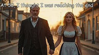 História de amor proibido! Homem de 50 anos se apaixona por empregada loira jovem 18+!