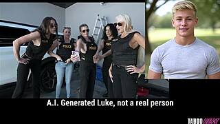 Pamiętam tę scenę z glinami z Cory Chase w odwróconym gang bangu z Taboo Heat Luke Longly'ego.